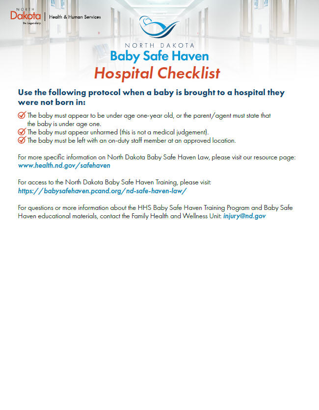 Safe Haven Hospital Checklist