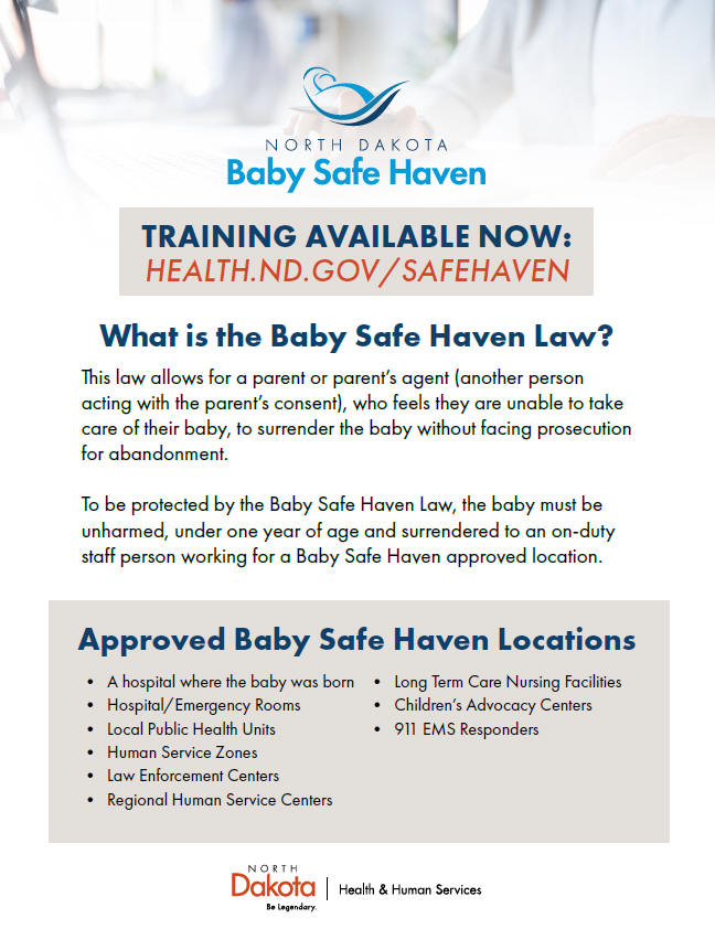 Safe Haven Law Flyer